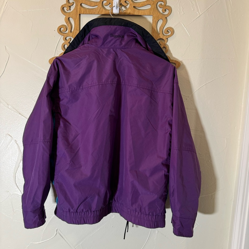 🦋Vintage Columbia Women’s Purple with Teal Bugaboo Windbreaker Shell Jacket🦋 - Picture 3 of 12
